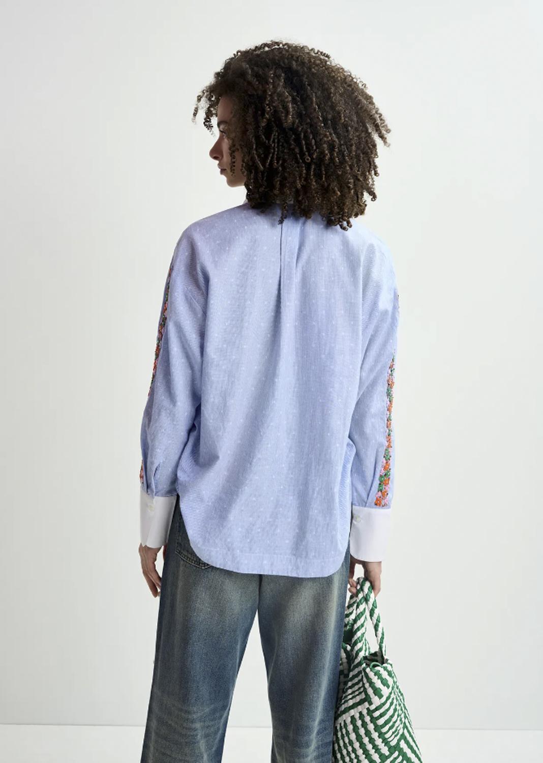 HARKLE/SLEEVE EMBO SHIRT