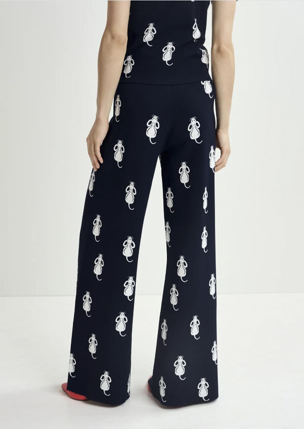 HALIBI/JACQUARD KNITTED PANT