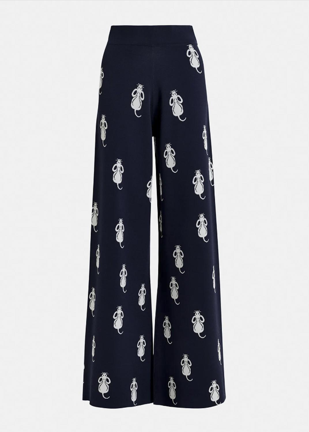 HALIBI/JACQUARD KNITTED PANT