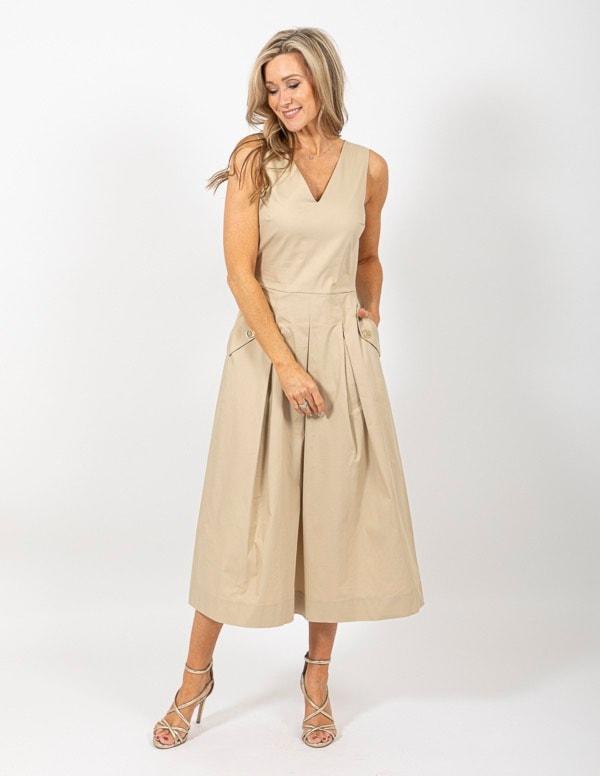 ELODIE/LONG SLEEVELESS DRESS