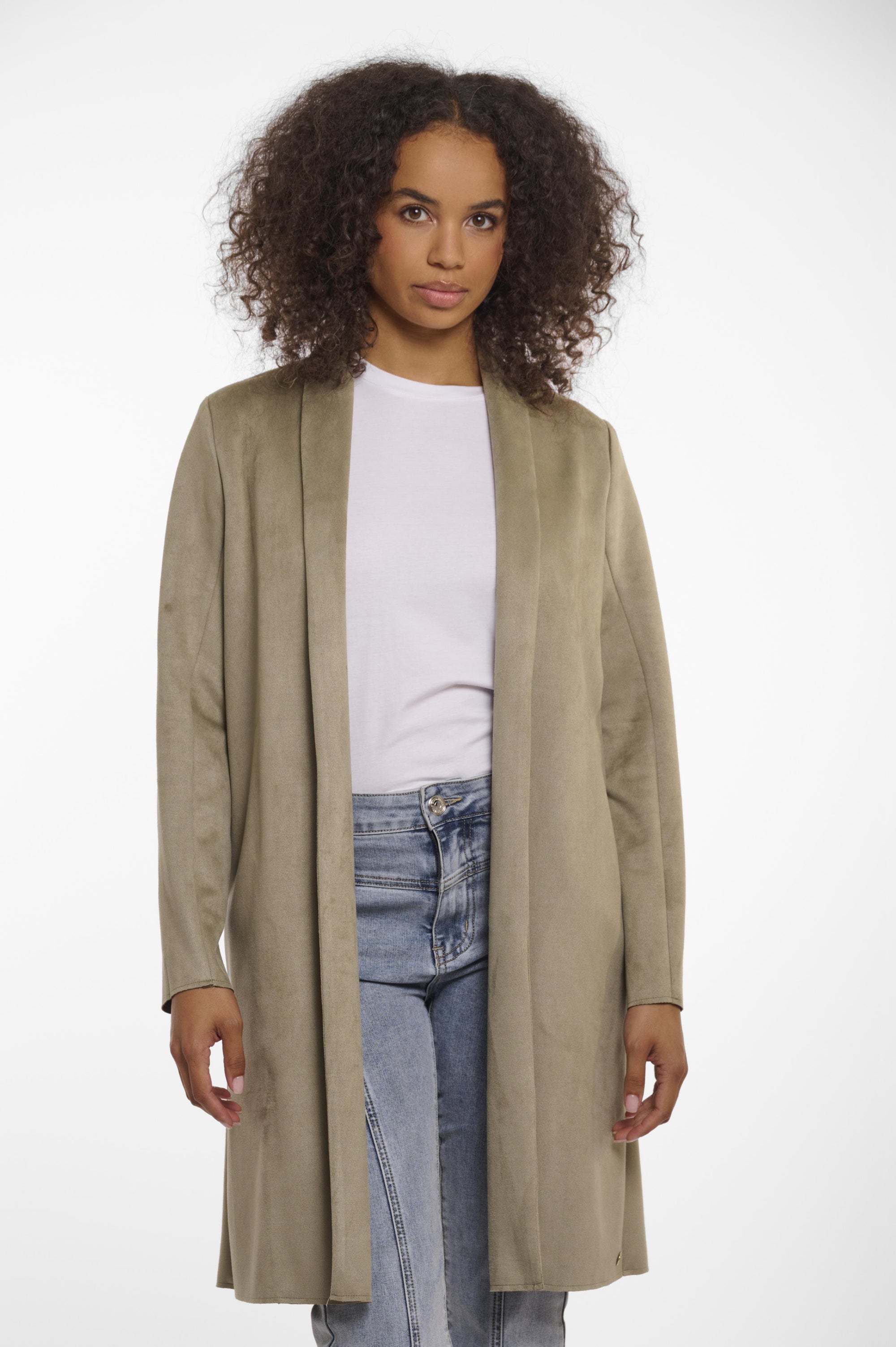 MIROLA.7002521/FAUX SUEDE COAT