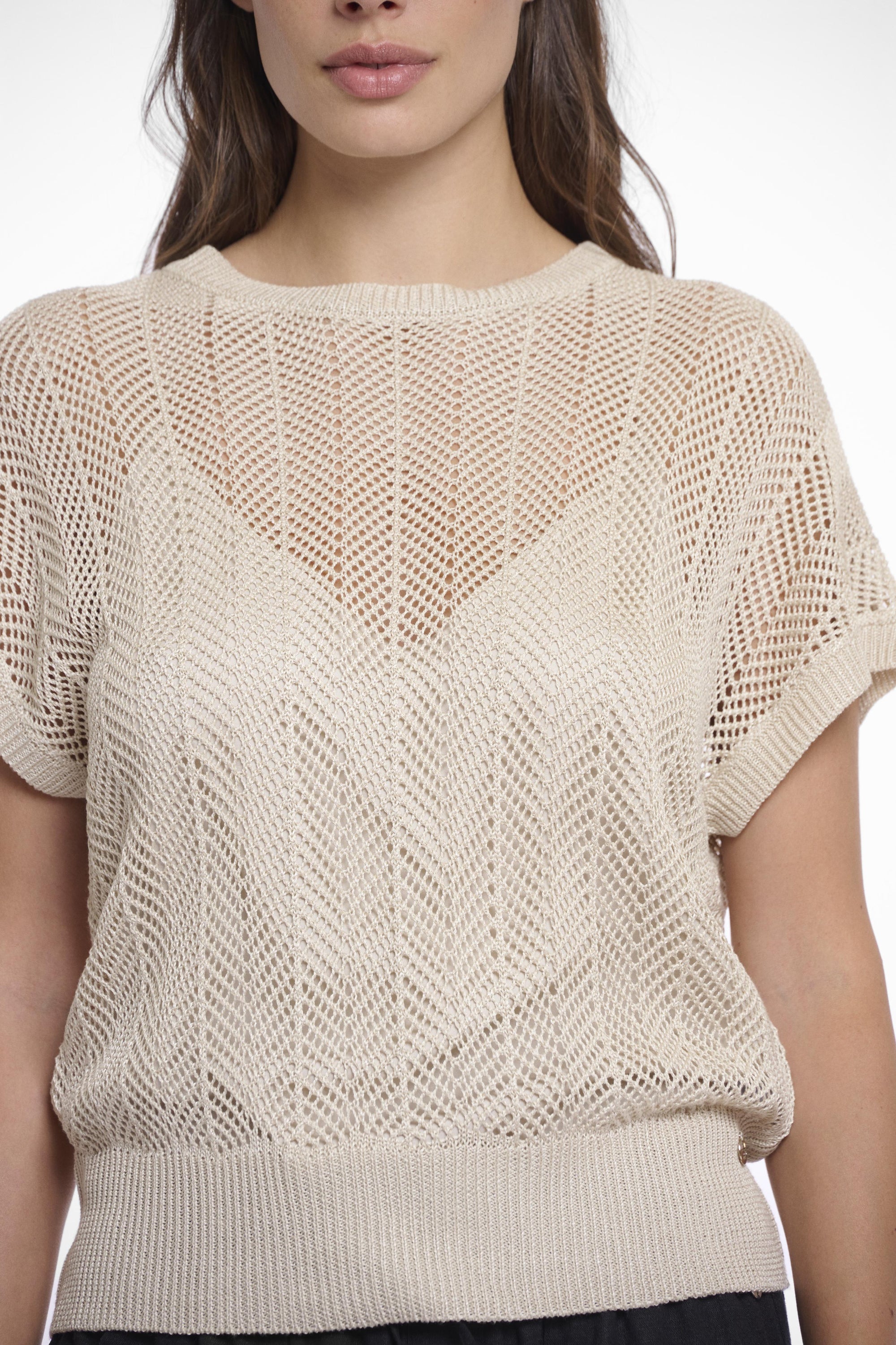 ENKE.5002522/OPEN KNITTED TOP
