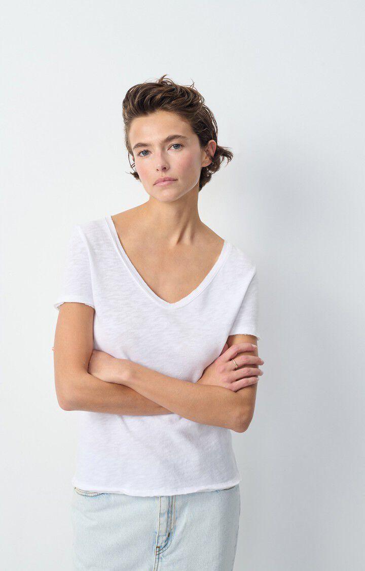 SON33E25/T-SHIRT MC COL V STRA