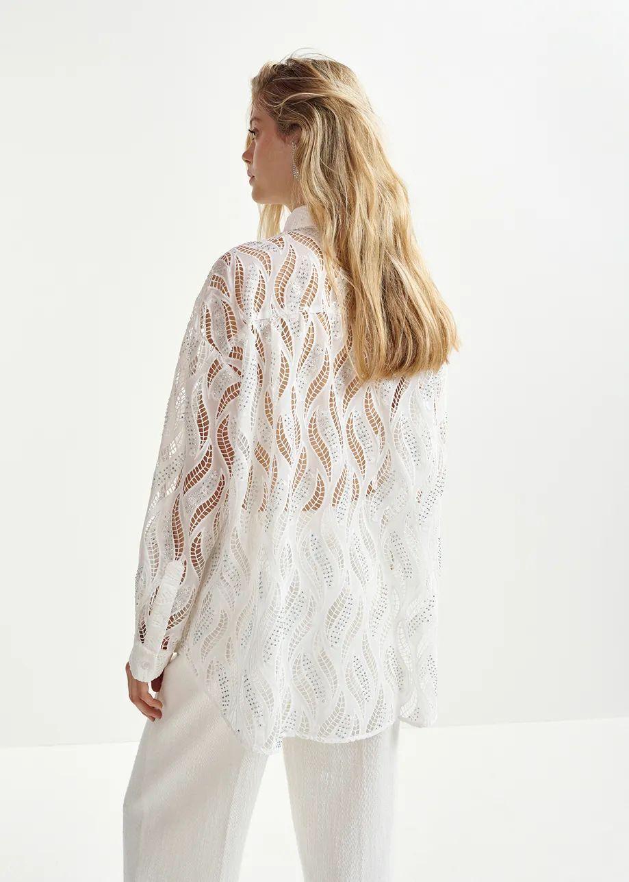 HENETTON/LACE SHIRT