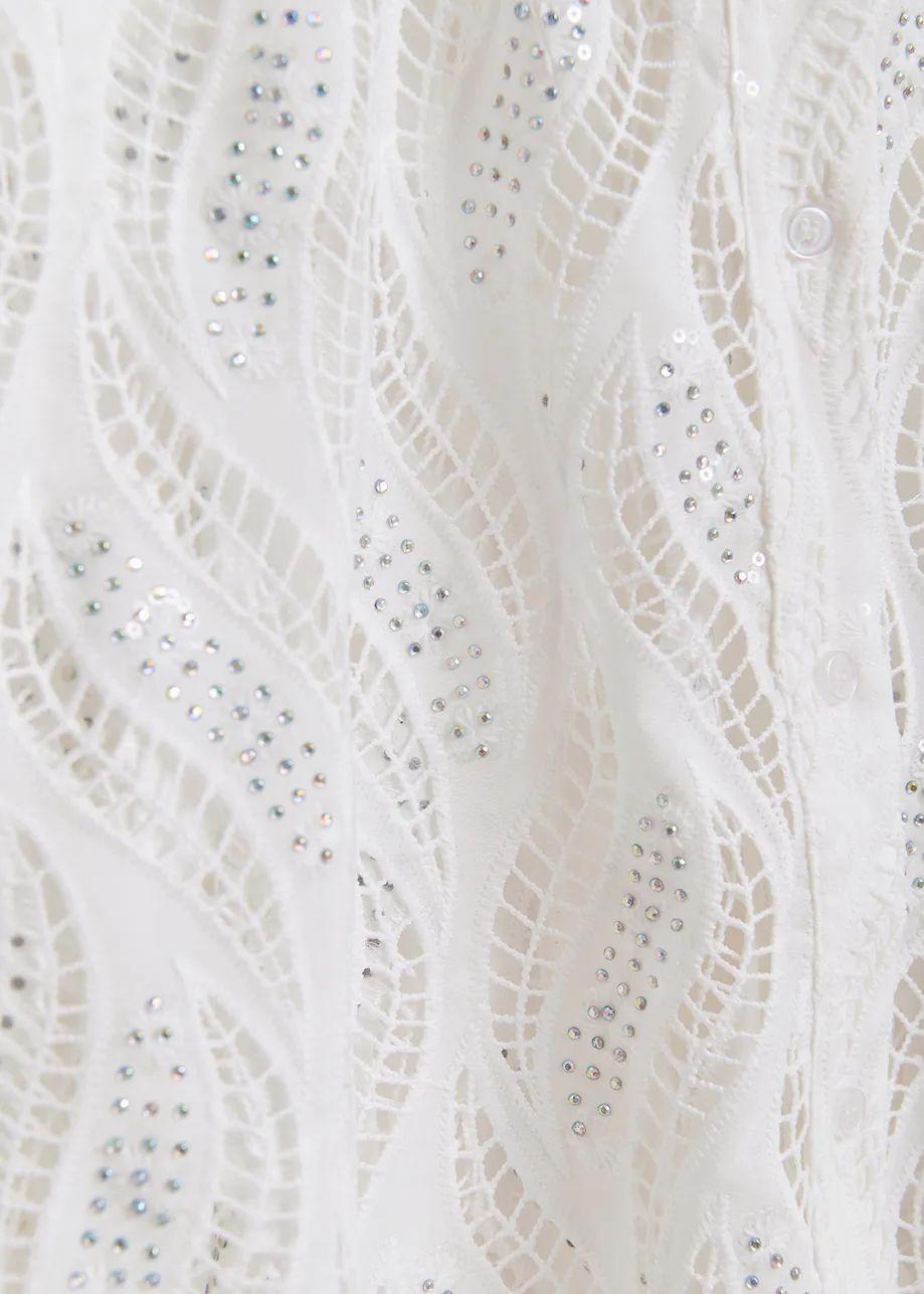 HENETTON/LACE SHIRT