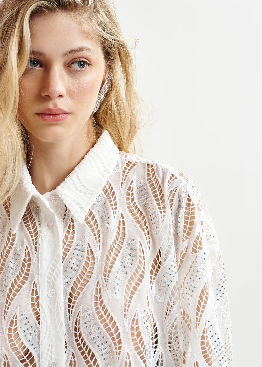 HENETTON/LACE SHIRT