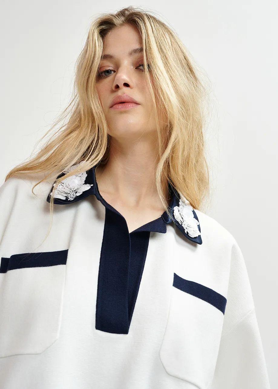 HOISEAU/EMBROIDERED POLO