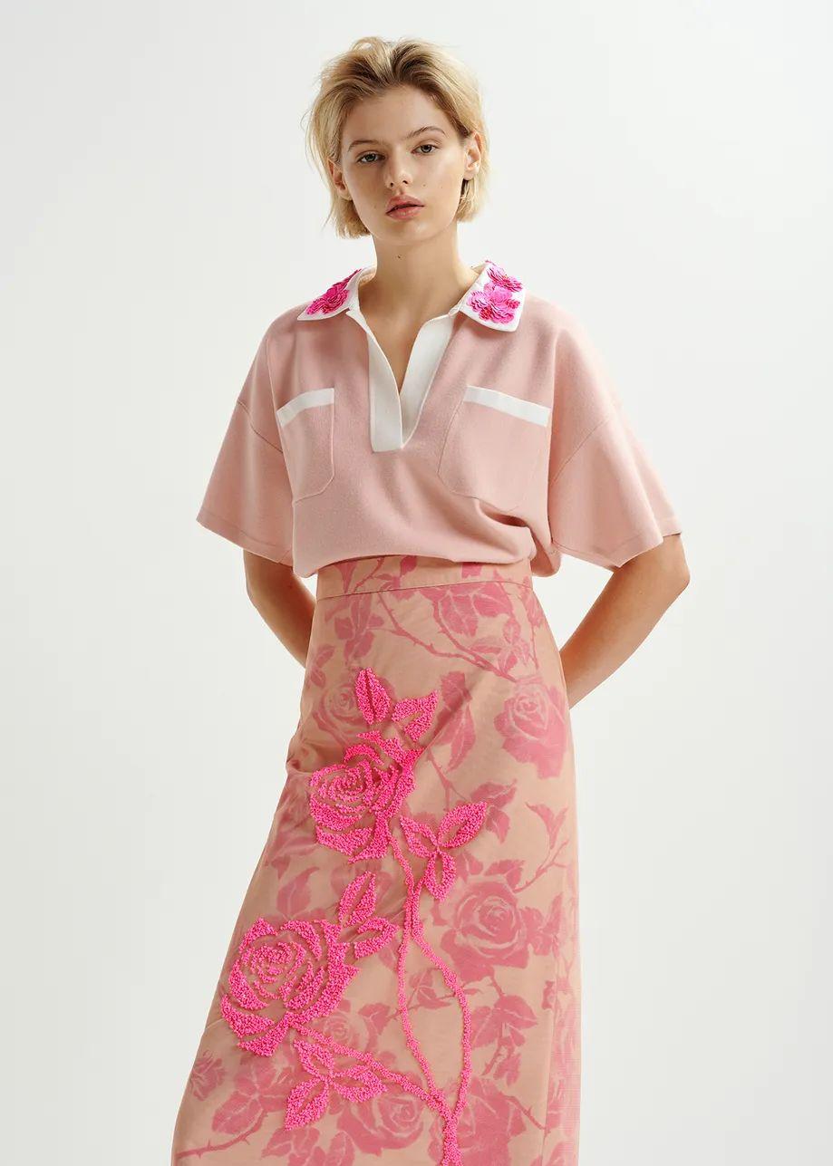 HOISEAU/EMBROIDERED POLO