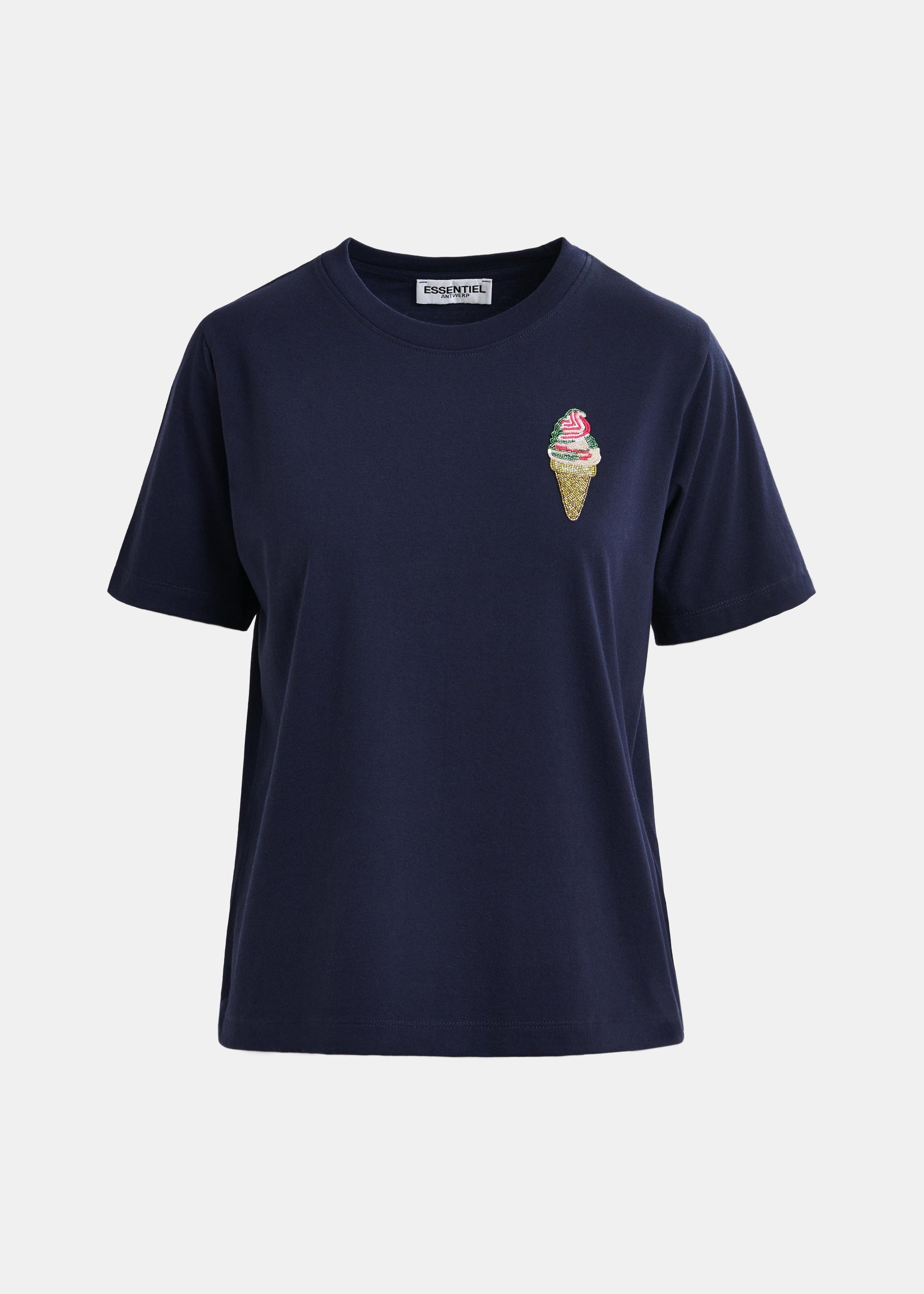 HICECREAM/EMBROIDERED T-SHIRT