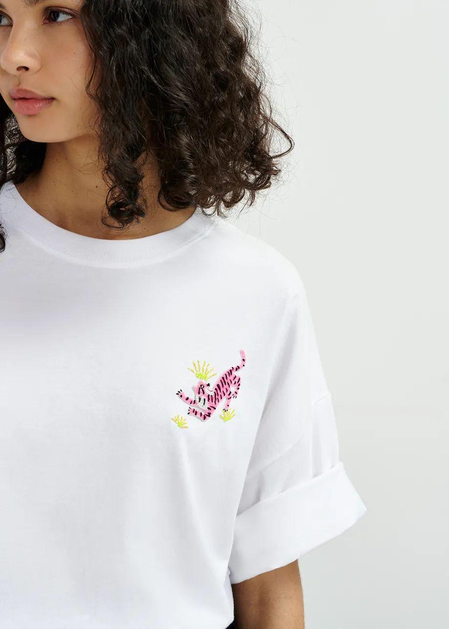 HUNGLE/EMBROIDERED T-SHIRT