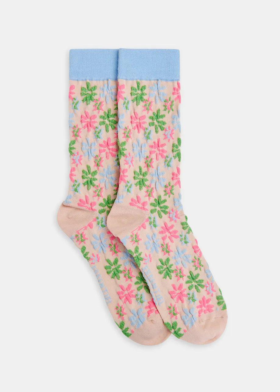 HANCING/JACQUARD LUREX SOCKS