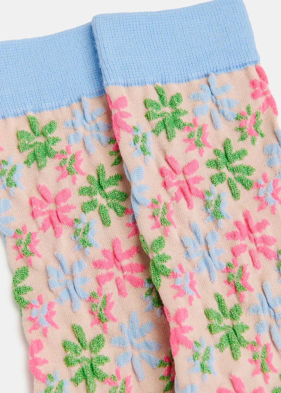 HANCING/JACQUARD LUREX SOCKS