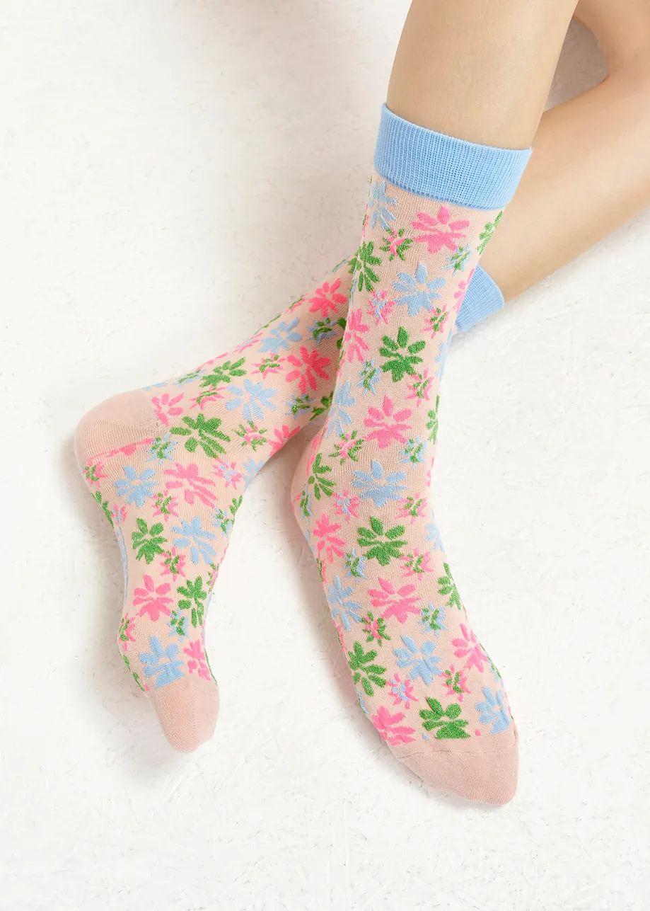 HANCING/JACQUARD LUREX SOCKS