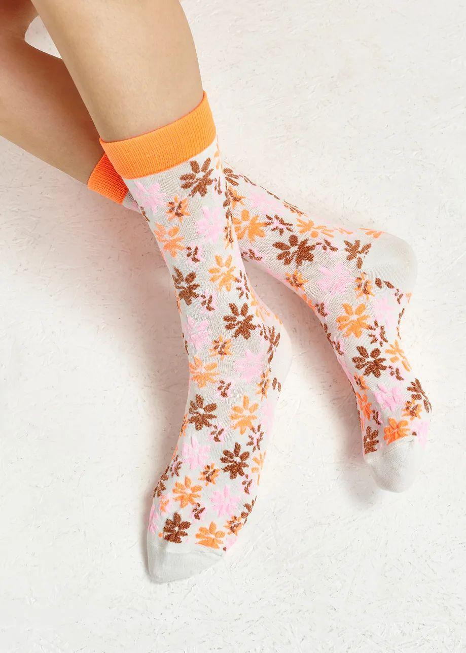 HANCING/JACQUARD LUREX SOCKS