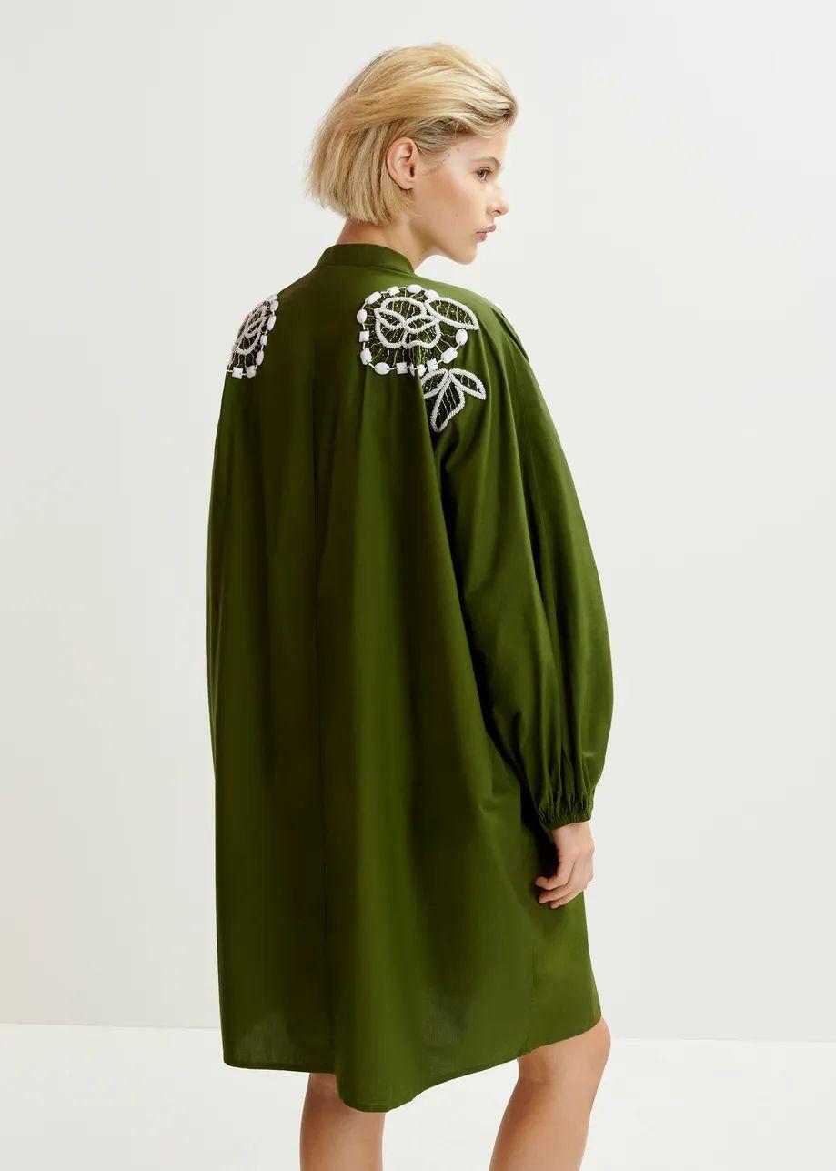 HANANA/EMBELLISHED SHIRT DRESS
