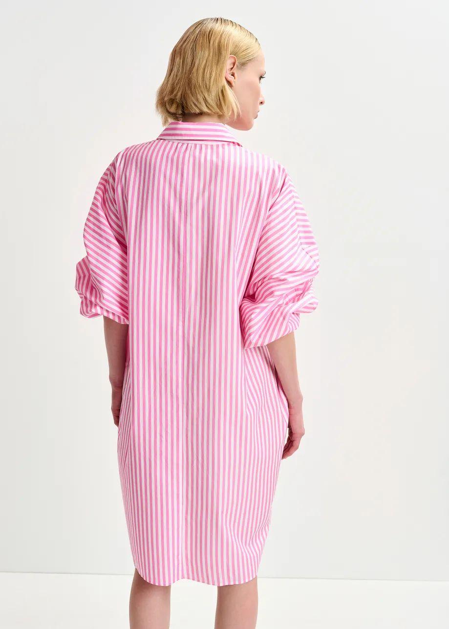 HOSES/FOIL PRINT SHIRT DRESS
