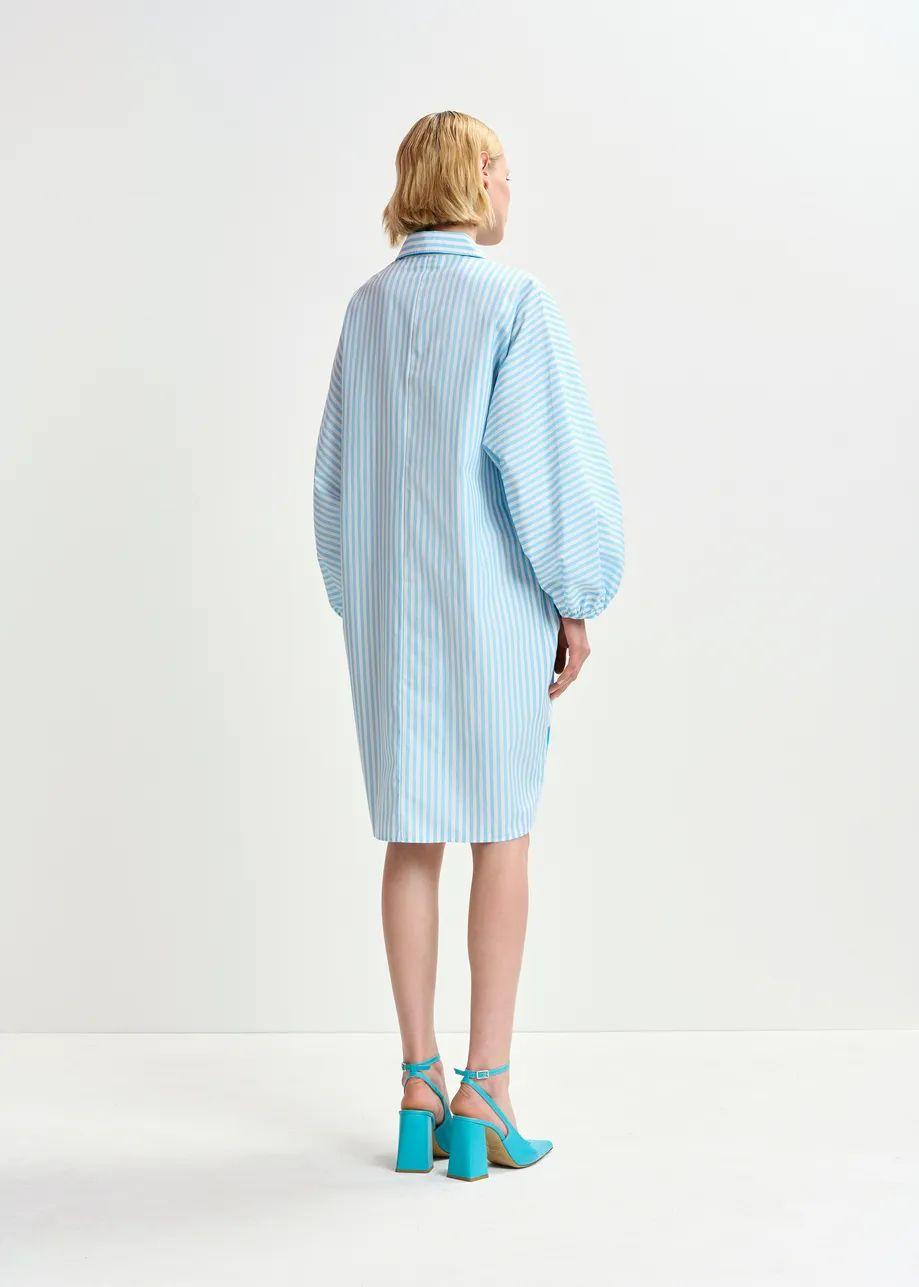 HOSES/FOIL PRINT SHIRT DRESS