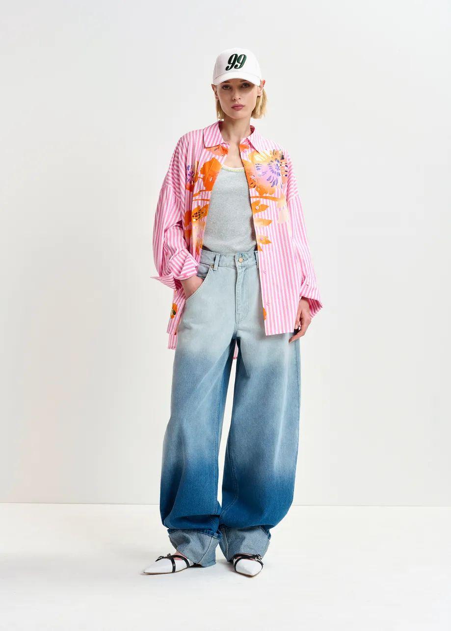 HIBRA/FOIL PRINT LARGE SHIRT