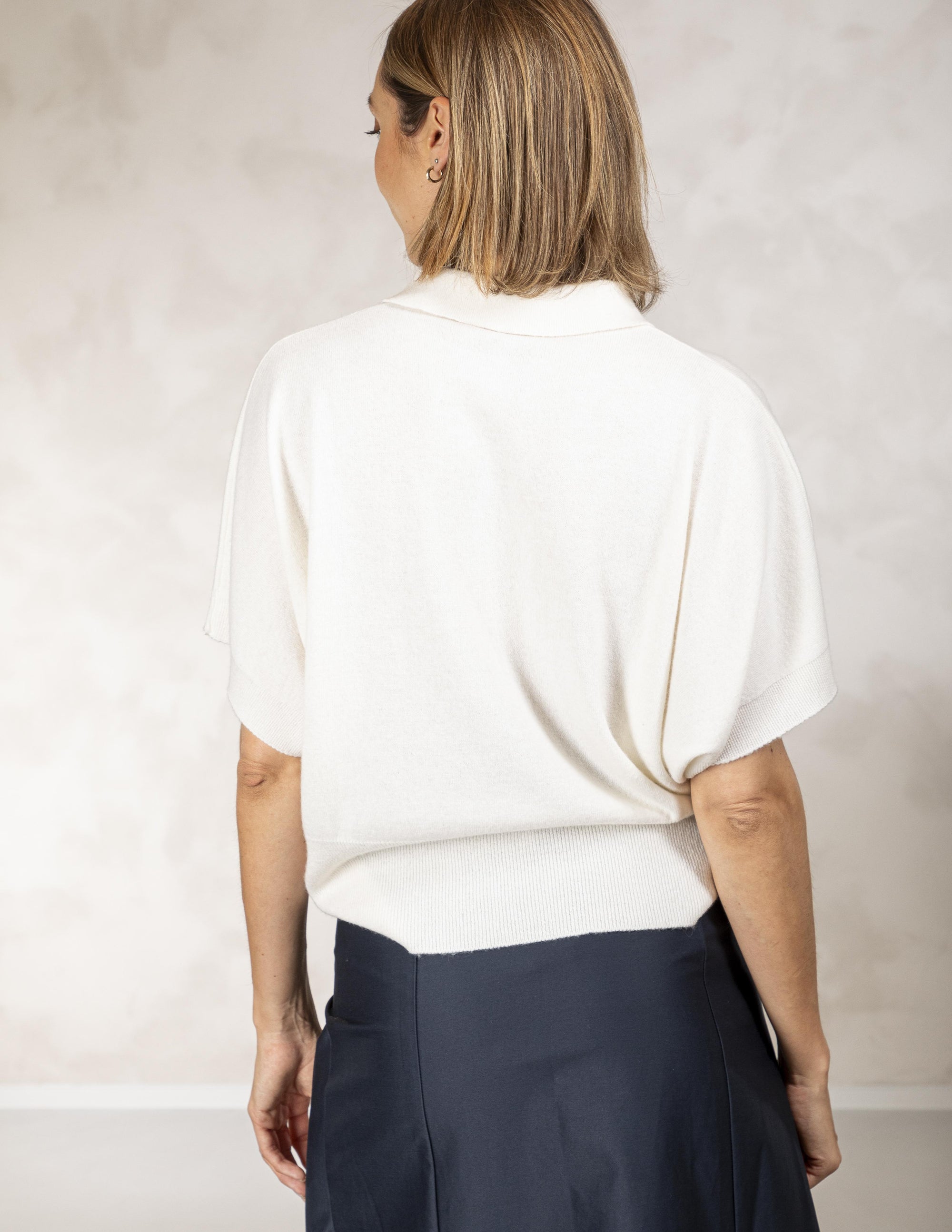 MAX/OFF WHITE/KNITTED POLO