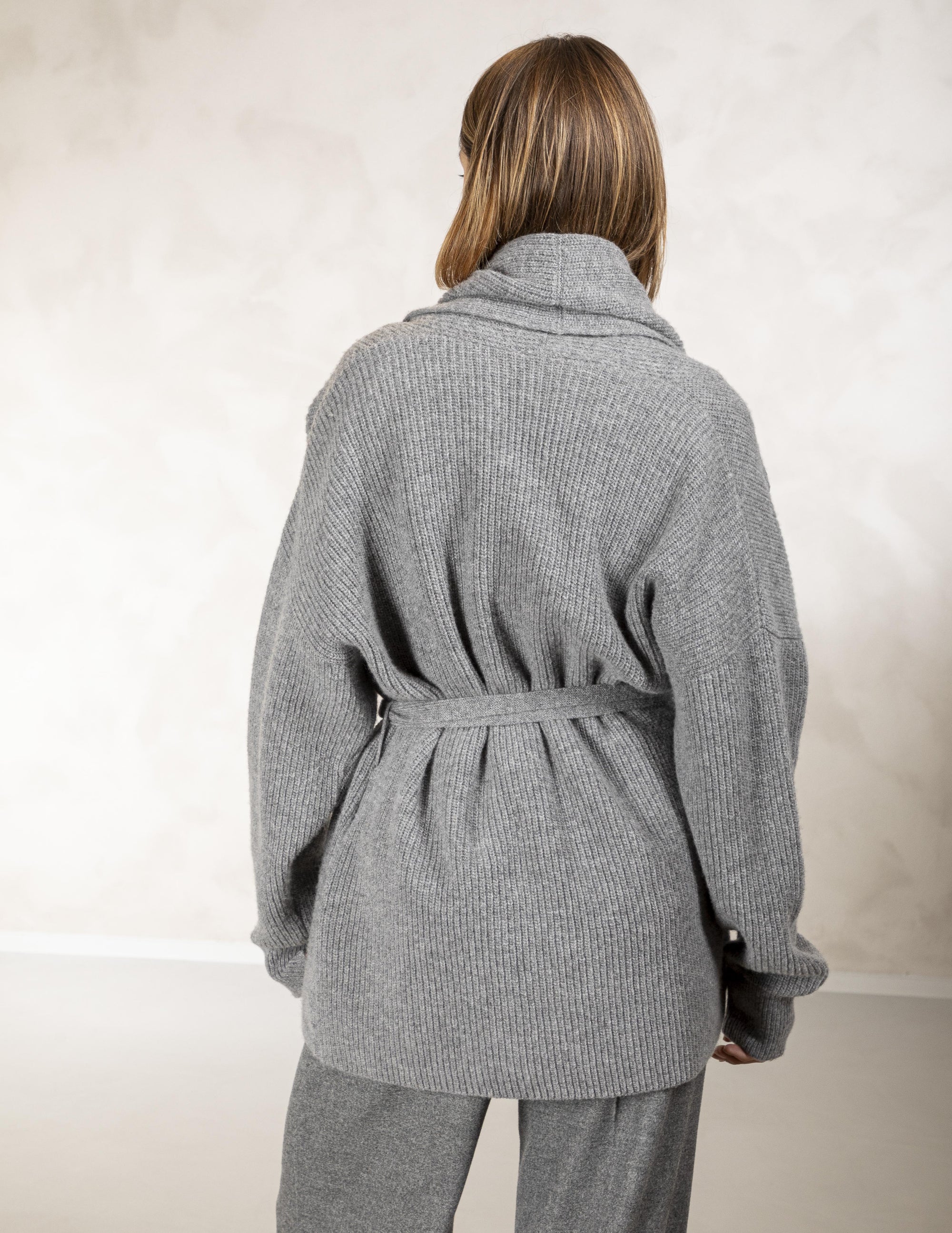 BENEDETTA/DARK GREY/LONG GILET