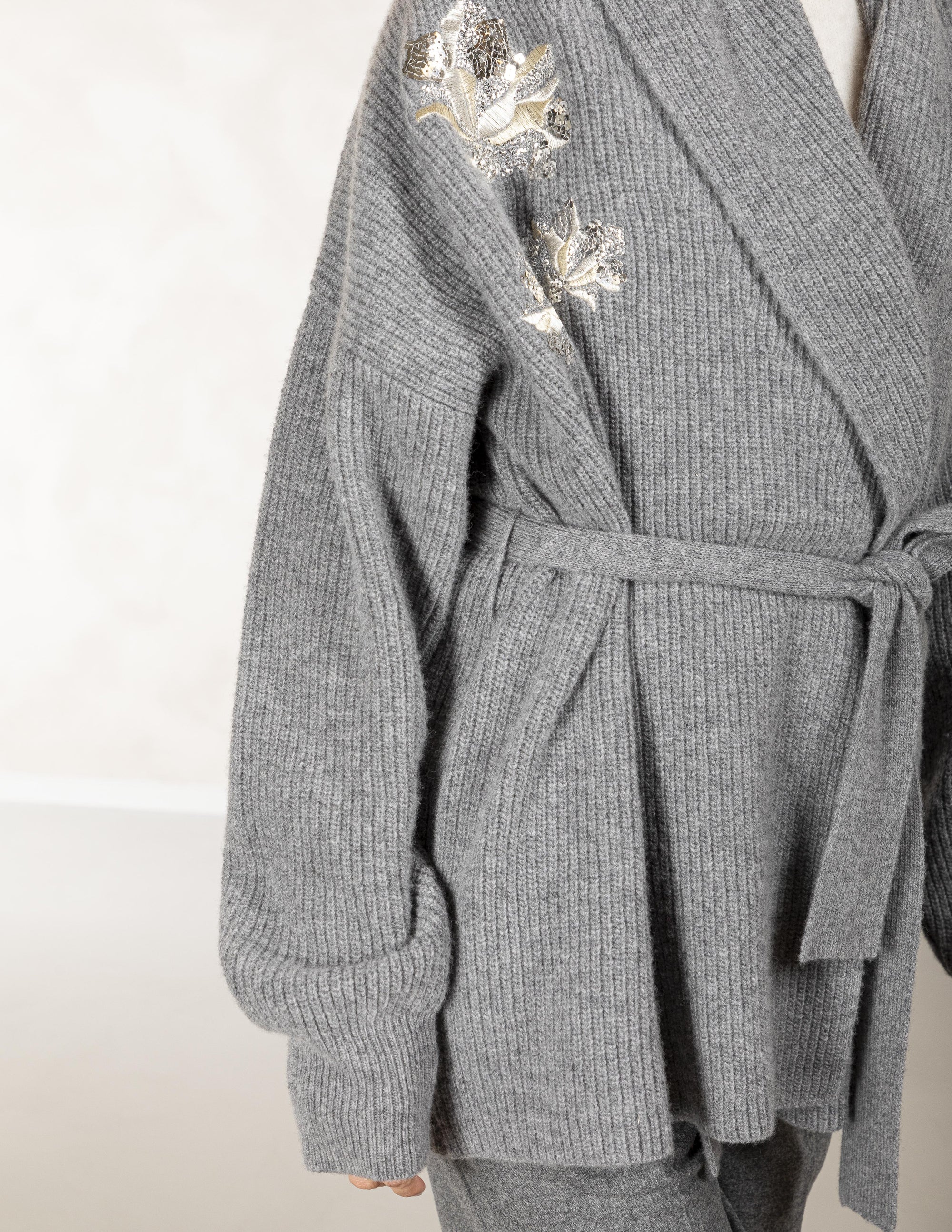 BENEDETTA/DARK GREY/LONG GILET