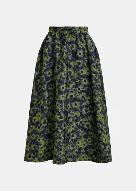 ISEBEL ELASTICATED MIDI SKIR