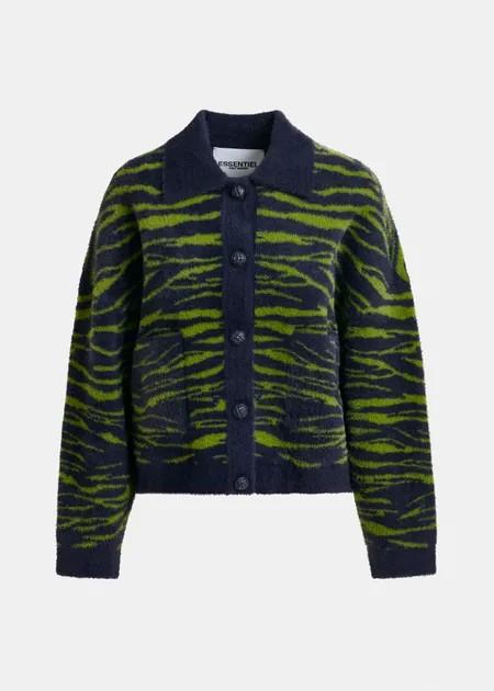IGER ZEBRA KNITTED JACKET/ COM