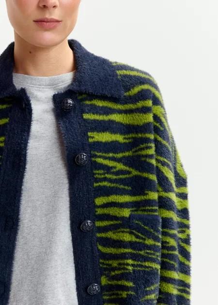 IGER ZEBRA KNITTED JACKET/ COM
