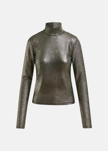 ILEVATE JERSEY TURTLENECK/SILV