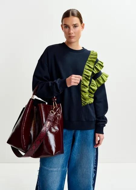 IHURLEY SHINY SHOPPER BAG/CINN