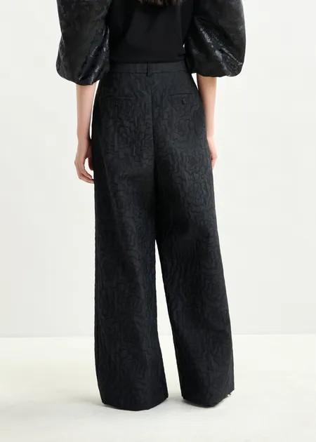 INSTORE WIDE LEG PANTS/ BLACK