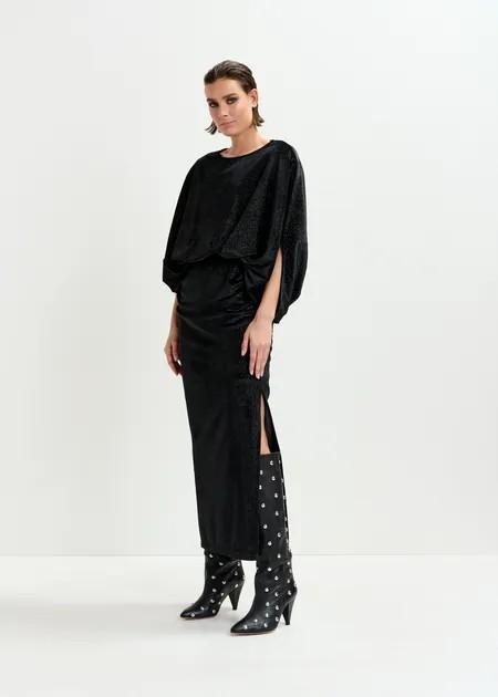 IVIDENCE VELVET JERSEY DRE/BLA