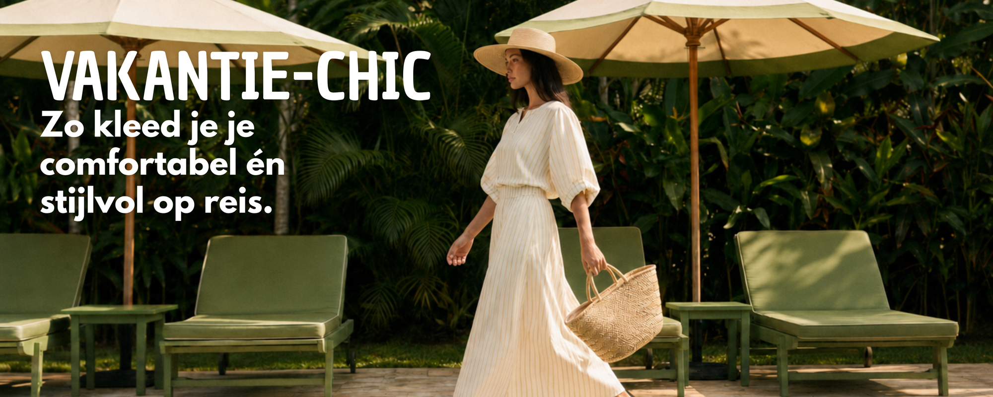 Wat is vakantie-chic? Zo kleed je je comfortabel én stijlvol op reis.