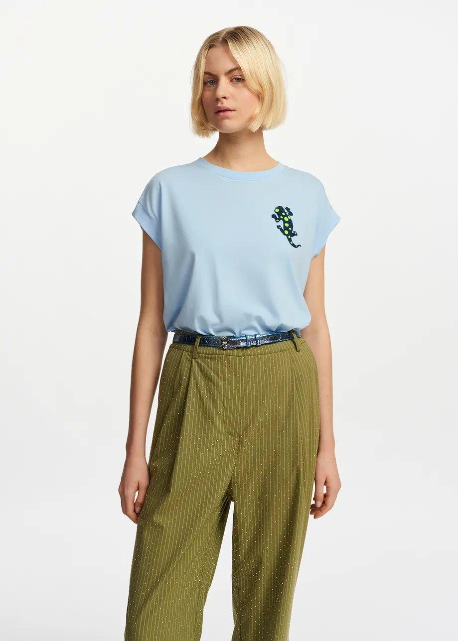 FOUNTAIN/EMBROIDERED T-SHIRT