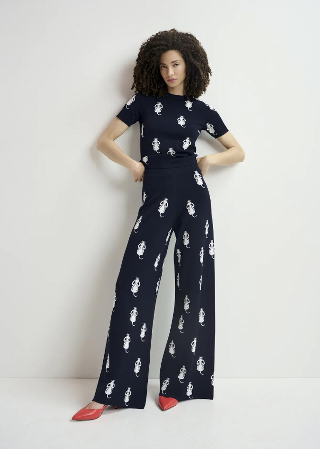 HASCOT/JACQUARD KNITTED T-SHIR