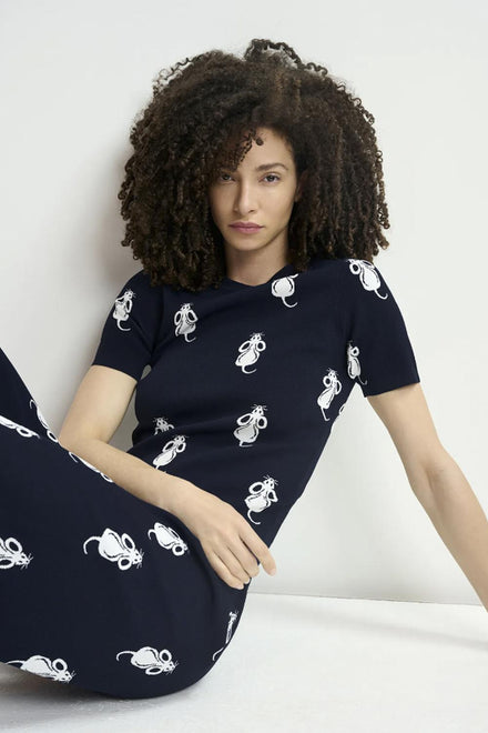 HASCOT/JACQUARD KNITTED T-SHIR