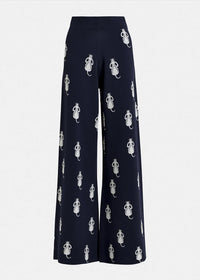 HALIBI/JACQUARD KNITTED PANT