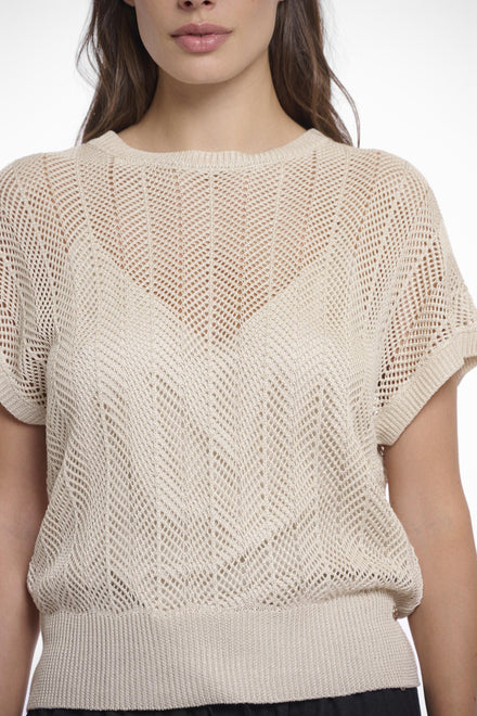 ENKE.5002522/OPEN KNITTED TOP 