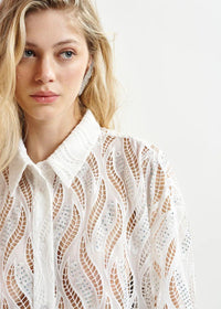 HENETTON/LACE SHIRT