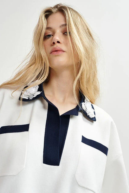 HOISEAU/EMBROIDERED POLO