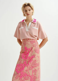 HOISEAU/EMBROIDERED POLO