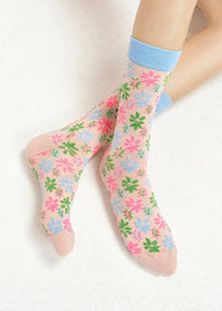 HANCING/JACQUARD LUREX SOCKS