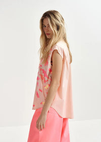 HIXIE/SEQUIN SLEEVELESS SHIRT