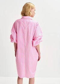 HOSES/FOIL PRINT SHIRT DRESS