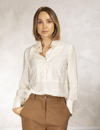DEBBY/LIGHT BEIGE/BLOUSE WITH 
