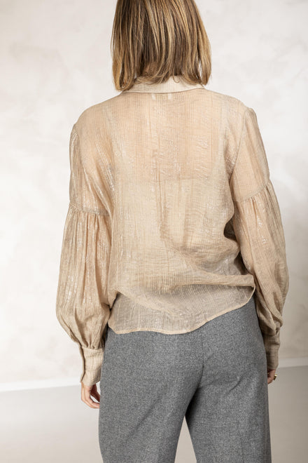 ELLESSY/SHINE SHEER/BUTTON UP 