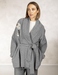 BENEDETTA/DARK GREY/LONG GILET