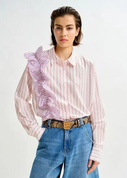 IBODY FRILL SHIRT/COMBO1/SANTA
