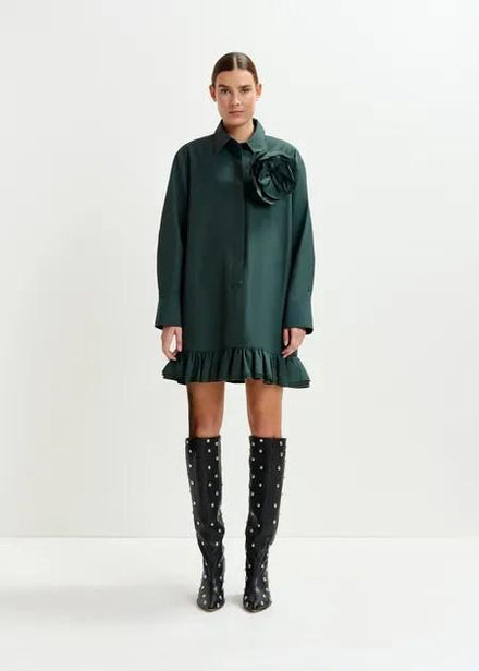 ISOLATIE RUFFLED MINIDRESS/PAU