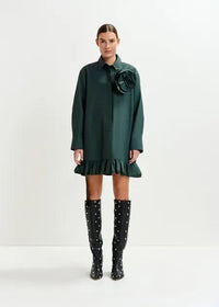 ISOLATIE RUFFLED MINIDRESS/PAU